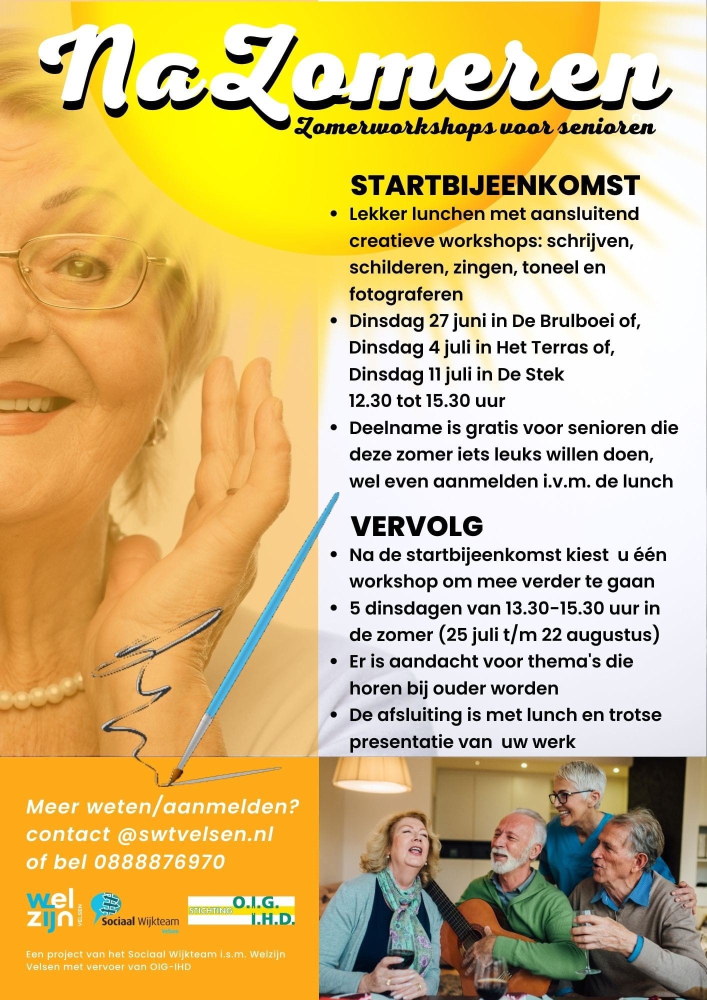 Folder nazomeren: alle informatie staat op de pagina